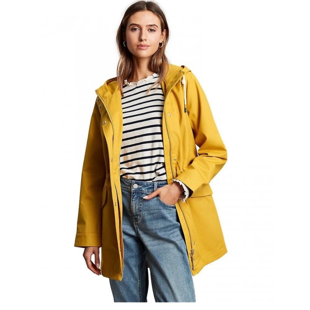 Joules Yellow Padstow Raincoat Size 10